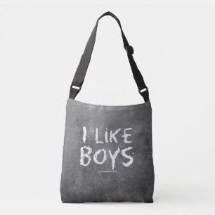 Sac Ajustable SlipperyJoe's J'aime les garçons tableau noir sale