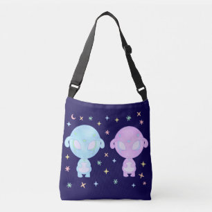 Sac Ajustable Sœurs jumelles aliens pastel Art mignon et cosmi
