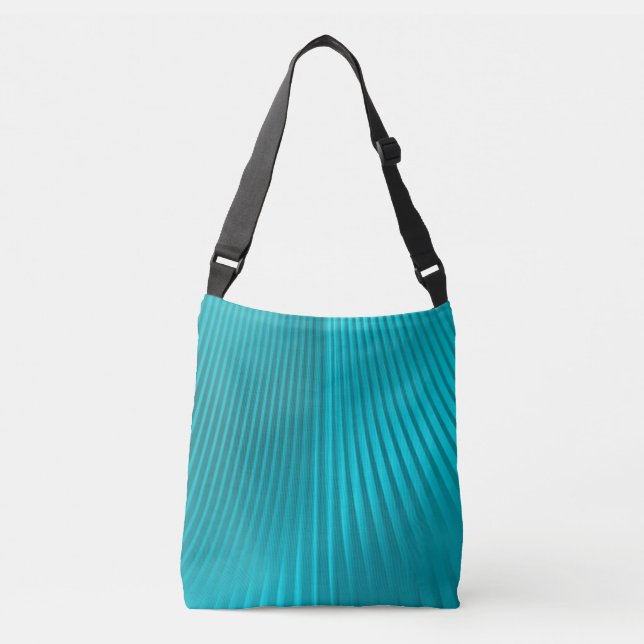Sac Ajustable soie turquoise - (Devant)
