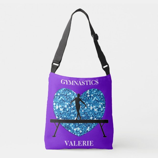 Sac Ajustable Solde de gymnastique poutre violet Turquoise (Devant)