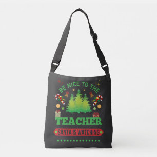 Sac Ajustable Soyez Gentil Avec Le Professeur Père Noël Regarde 