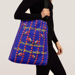 Sac Ajustable Soyez positif - Sourire - Oiseaux