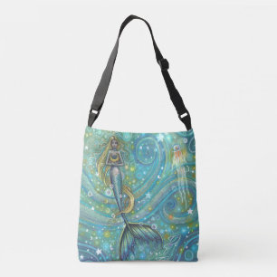 Sac Ajustable Sparkles Mermaid Imaginaire Art par Molly Harrison