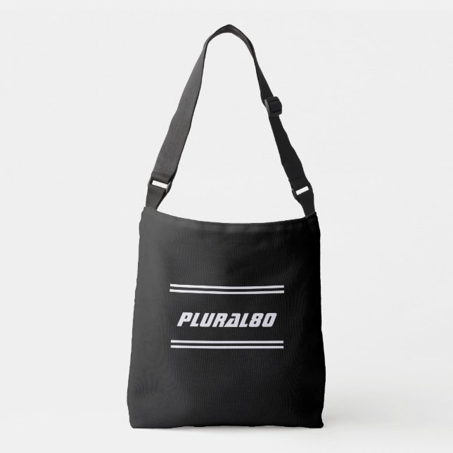 Sac Ajustable Sporty monogrammed noir blanc (Devant)