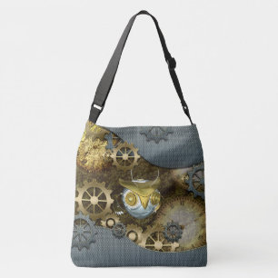 Sac Ajustable Steampunk, hibou mécanique impressionnant