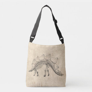 Sac Ajustable Stegosaurus Dinosaur Skeleton Papier à script Vint