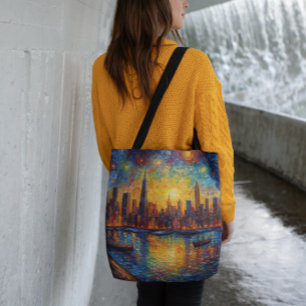 Sac Ajustable Style New York City Skyline van Gogh