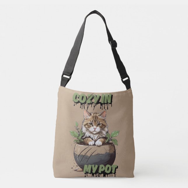 Sac Ajustable Style Pot Kitty Stripes Brown (Devant)