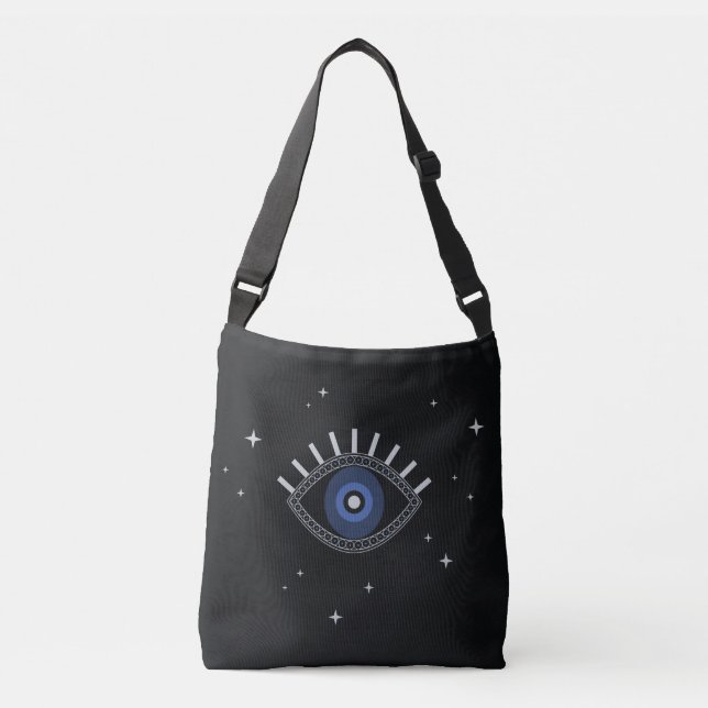 Sac Ajustable Symbole de talisman oculaire bleu (Devant)