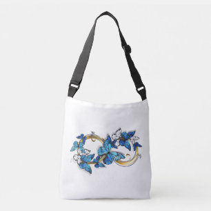 Sac Ajustable Symbole infini de papillons Morpho bleus