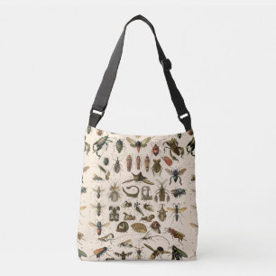 Sac Ajustable Taxonomie colorée vintage d'entomologie d'insecte