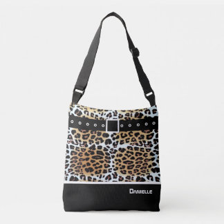 Sac Ajustable Tendance Style Brown blanc Léopard noir personnali
