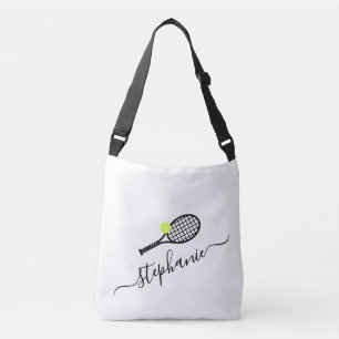 Sac Ajustable Tennis Monogramme Black White Femme Sports