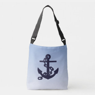 Sac Ajustable Thème nautique cool Ancre sur bleu ciel