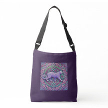 Tigre violet clair celtique Fourre-tout