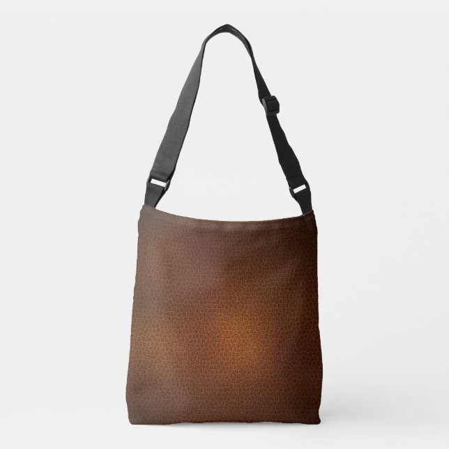 Sac Ajustable Tissu bleu cuir Tartan Crocodile peau (Devant)