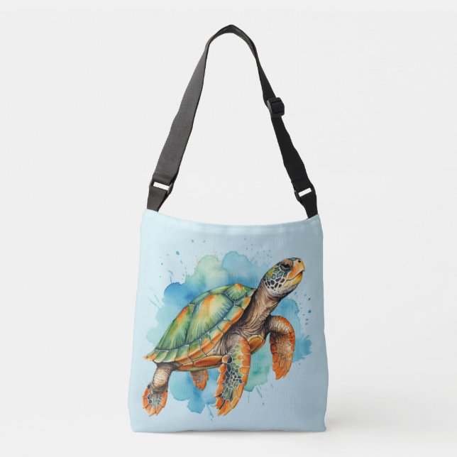 Sac Ajustable Tortue à peinture mignonne (Devant)