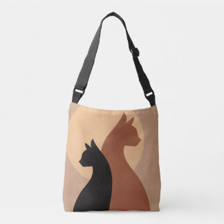 Sac Ajustable Tote imprimé Moon Cats