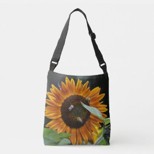 Sac Ajustable Tournesol d'or avec des abeilles