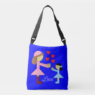 Sac Ajustable Tous les enfants ont besoin d'amour : Bleu