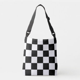 Sac Ajustable Tout plus de - motif Checkered noir et blanc