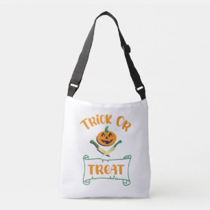 Sac Ajustable Tracer ou traiter les os croisés Halloween visage