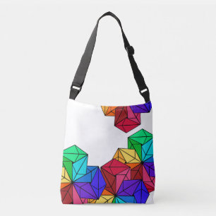 Sac Ajustable Triangles de cubes arc-en-ciel lumineux 3D en blan