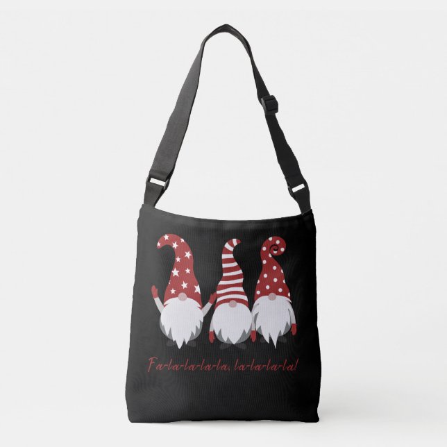 Sac Ajustable Trois Elfes Fa La La La Fourre-tout (Devant)