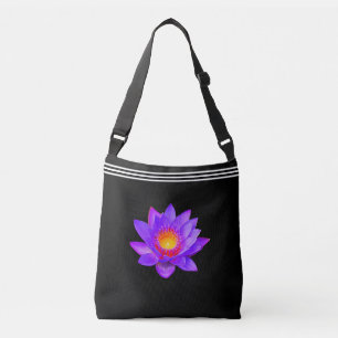 Sac Ajustable Trois lignes et fleur de lotus violette personnali