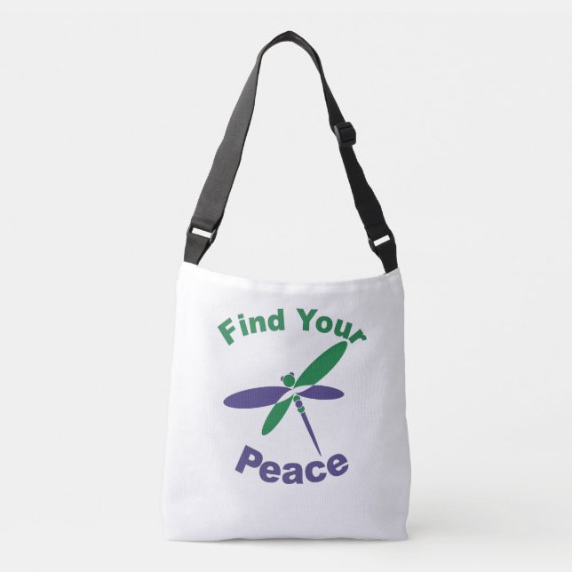 Sac Ajustable Trouvez votre paix fourre-tout (Devant)