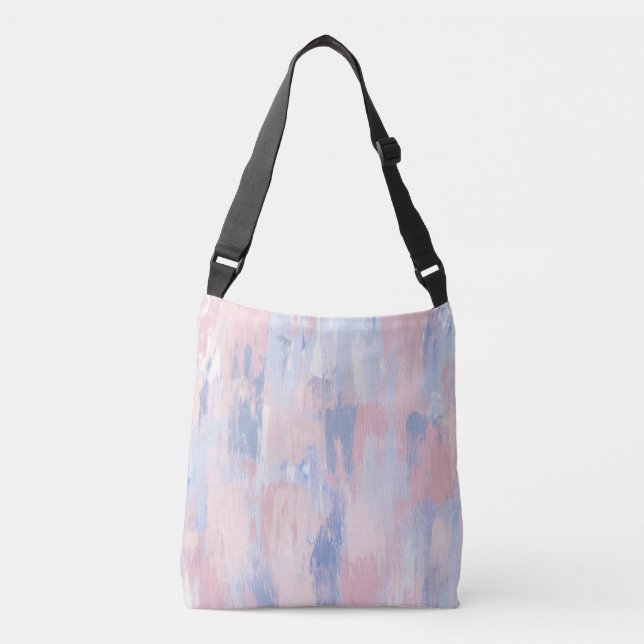 Sac Ajustable Trucs de peinture bleu et blanc Abstraits (Devant)