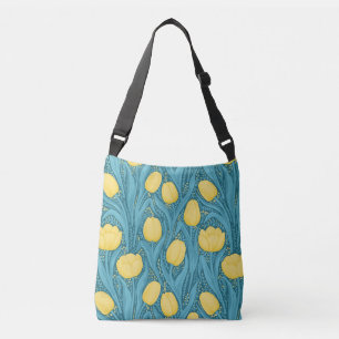 Sac Ajustable Tulipes en bleu et jaune