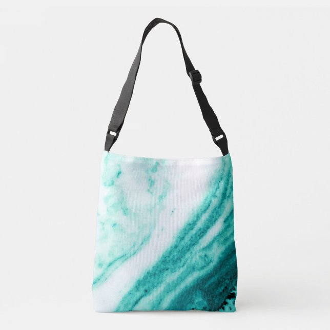 Sac Ajustable Turquoise et Marbre blanc (Dos)