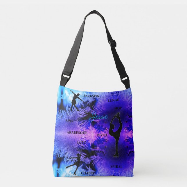Sac Ajustable Typographie de patinage artistique gelée (Devant)