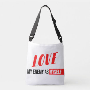 Sac Ajustable Typographie simple Texte noir et blanc