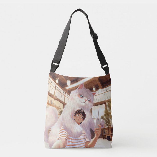 Sac Ajustable Un selfie avec le géant du fluffy (Devant)