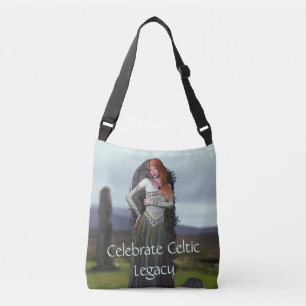 Sac Ajustable Une dame celte en face des pierres antiques