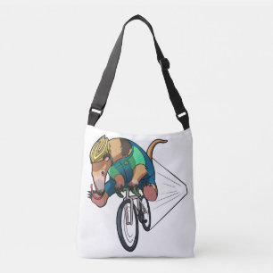 Sac Ajustable Une Planteuse D'Arbre Brésilienne À Vélo Caricatur