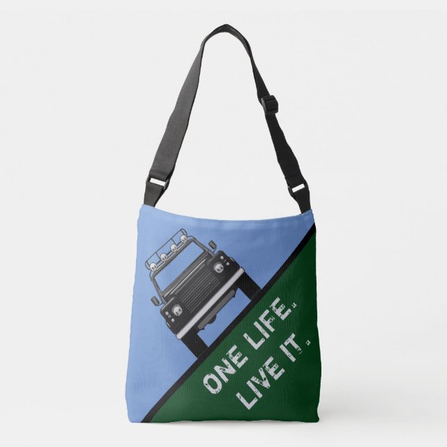 SAC AJUSTABLE UNE VIE. VIVE-LE. (Devant)