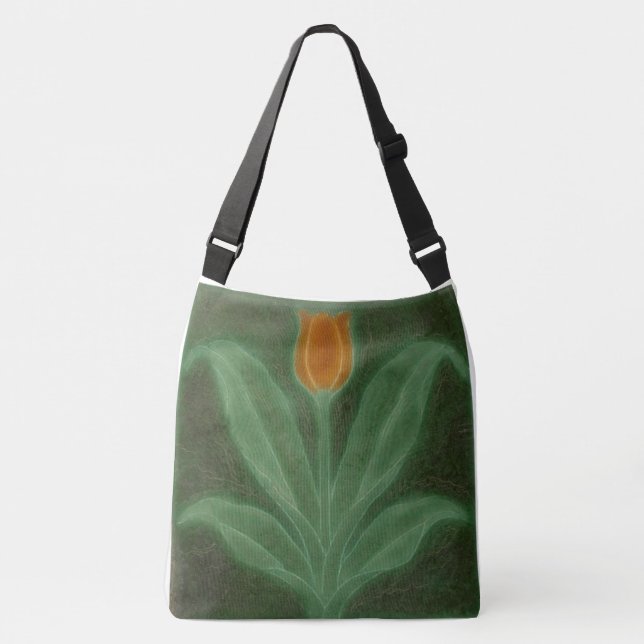 Sac Ajustable Vert avec tulipe jaune (Devant)