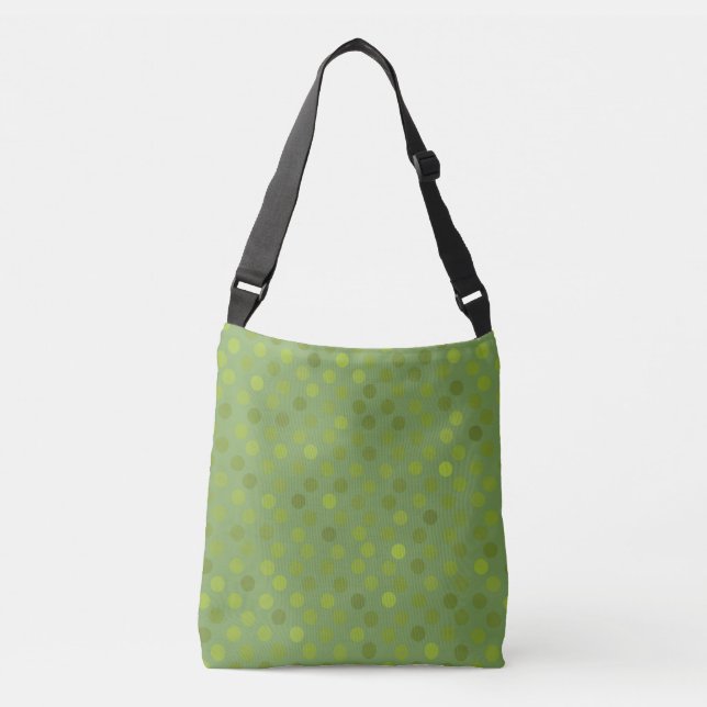 Sac Ajustable vert avocat, vert mousse et pois de concombre (Devant)