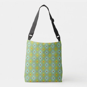 Sac Ajustable Vert Bleu Géométrique Unique