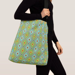 Sac Ajustable Vert Bleu Géométrique Unique