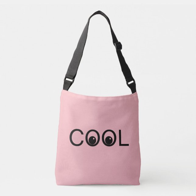 Sac Ajustable Vibes cool bonnes sur fond rose clair (Devant)