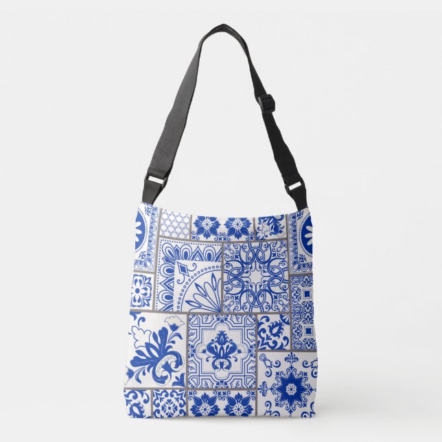 Sac Ajustable Victorian Majolica : Patchwork Tile Motif. (Devant)
