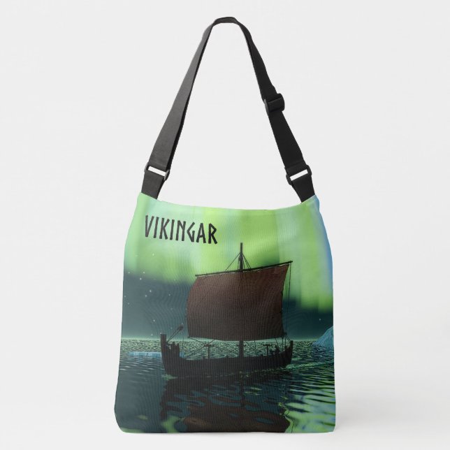 Sac Ajustable Viking Navire Et Lumières Du Nord (Devant)
