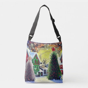 Sac Ajustable Village de Noël d'hiver
