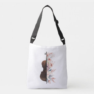 Sac Ajustable Violon aux fleurs.