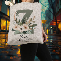 Vitalité Vibrante de Zoé - Monogramme Floral Bohèm