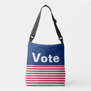 Sac Ajustable Votez Rouge Blanc et Bleu avec Stripes Patriotique